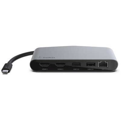 Belkin Mini Thunderbolt 3 Dock Mini HD For Desktop PC/Notebook/Monitor, Black (F4U098BT)