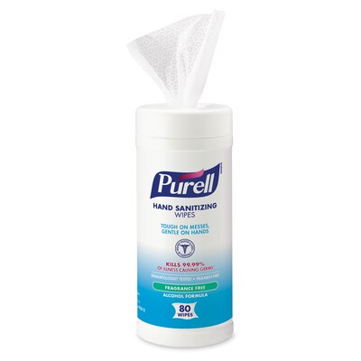 Purell® Hand Sanitizing Wipes, 80/Pack (9030-12)