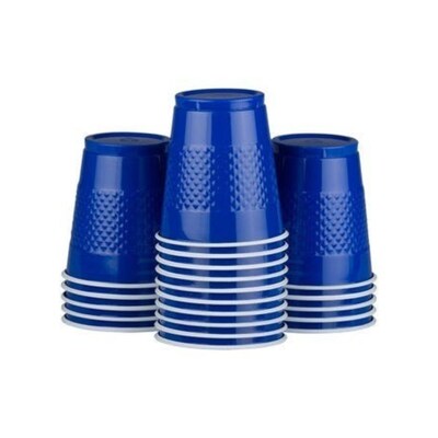 JAM PAPER Party Supply Assortment, Blue, Plates, Napkins, Cups & Tablecloth, 6/Pack (255PPBLUS)
