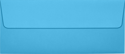 JAM Paper #10 Square Flap Envelopes, Peel & Press, 60lb, 4 1/8 x 9 1/2, Bright Blue, 250 Pack (5360-