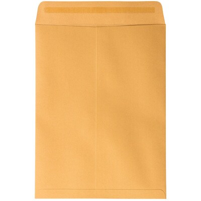 JAM Paper Open End Envelopes, 28lb, 9 x 12, Brown Kraft, 50 Pack (75456-50)