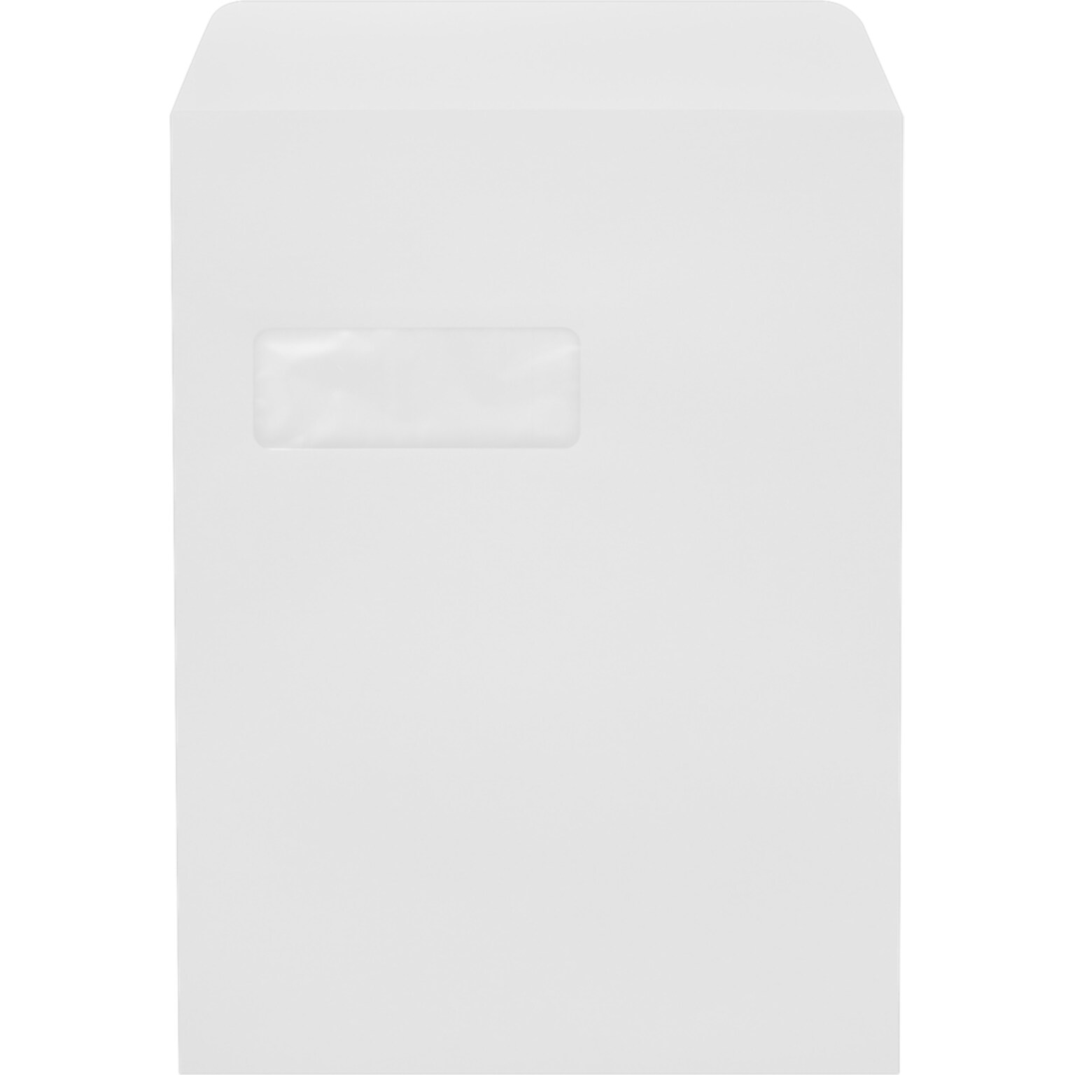 JAM Paper 9 x 12 Open End Window Envelopes, 28lb, White, 250 Pack (1590PS-250)