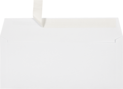 JAM Paper #10 Regular Envelopes, Peel & Seal, 24lb, 4 1/8 x 9 1/2, White, 250 Pack (75746-250)