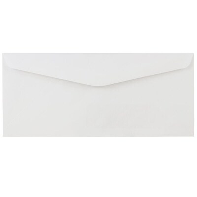 JAM Paper #10 Window Envelopes, 4 1/8 x 9 1/2, 24lb, Bright White, 250 Pack (43703-250)