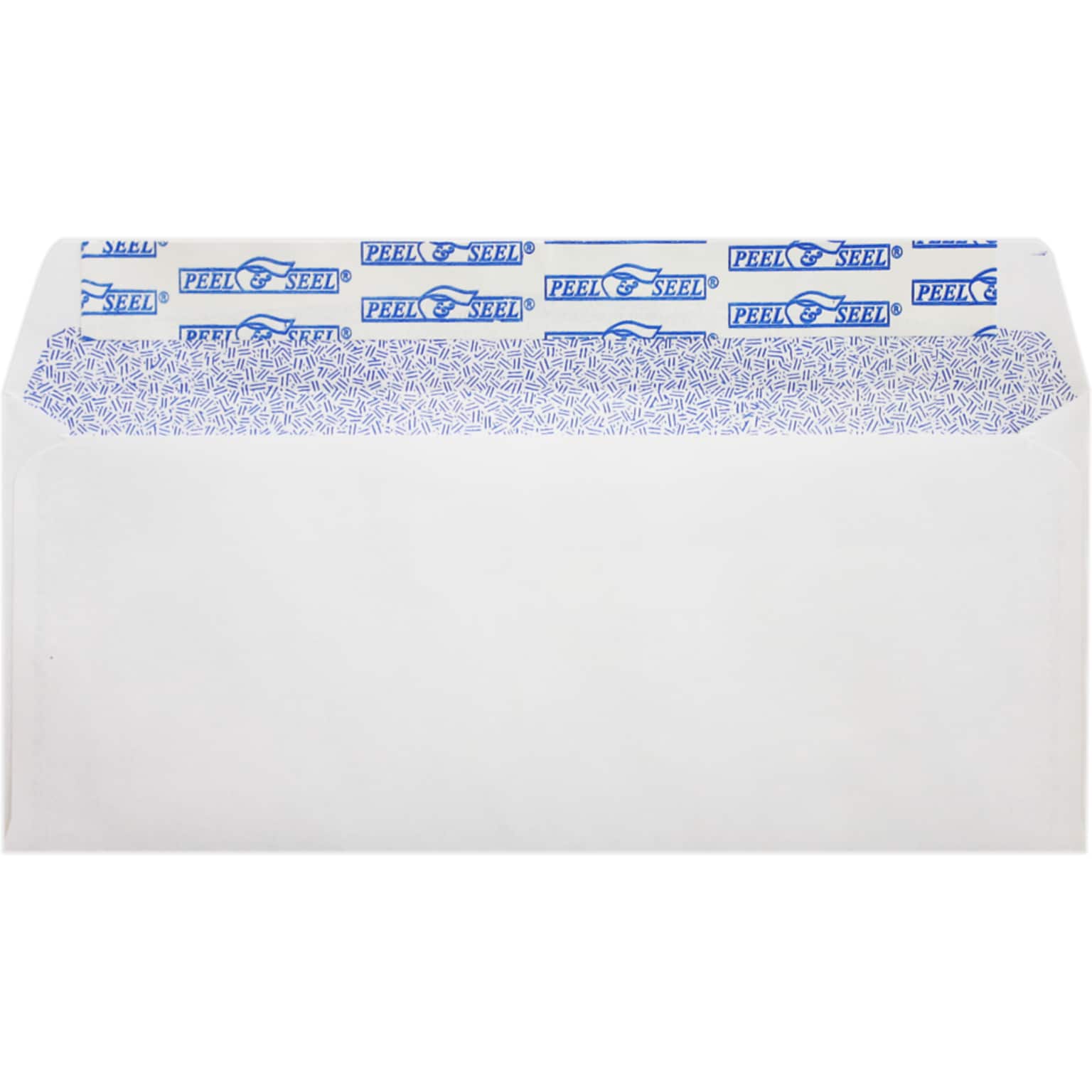 JAM Paper #10 Regular Envelopes, Peel & Press, Security Tint, 24lb, 4 1/8 x 9 1/2, White Wove, 1000 Pack (75747-1M)