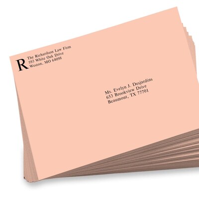 JAM Paper 9 x 12 Open End Envelopes, Blush Pink, 500 Pack (4894-114-500)