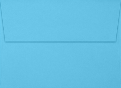 JAM Paper A6 Square Flap Envelopes, Peel & Press, 60lb, 4 3/4 x 6 1/2, Bright Blue, 50 Pack (4875-13