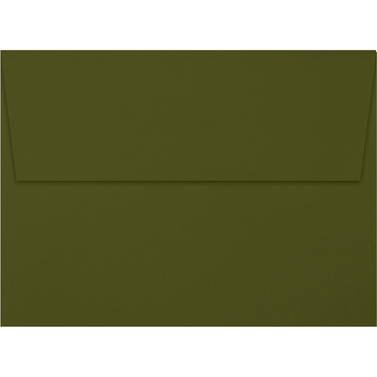 JAM Paper A6 Square Flap Envelopes, Peel & Press, 70lb, 4 3/4 x 6 1/2, Olive Green, 50 Pack (4875-81-50)