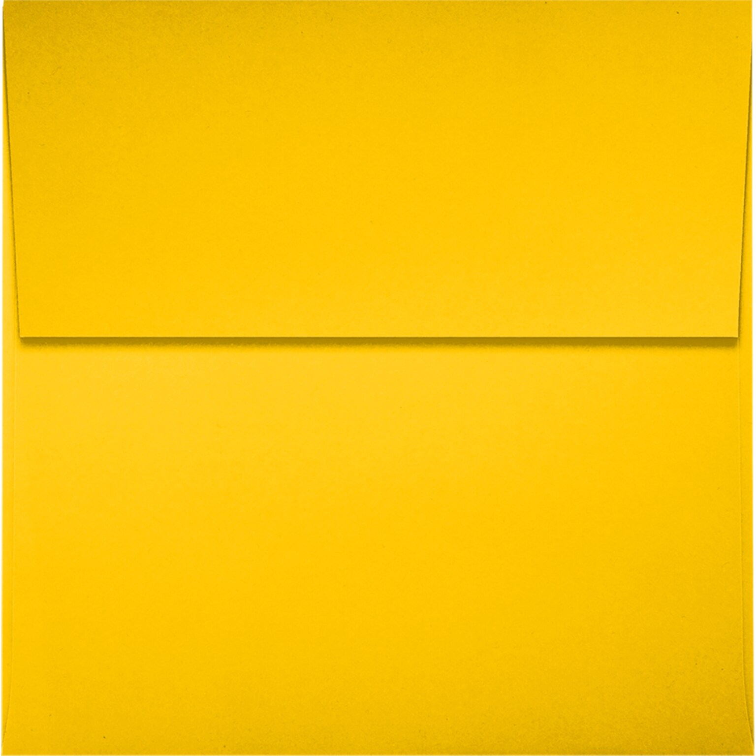 JAM Paper Square Envelopes, Peel & Press, 3 1/4 x 3 1/4, Sunflower Yellow, 50 Pack (8503-84-50)