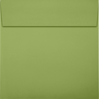 JAM Paper Square Envelopes, Peel & Press, 6 1/4 x 6 1/4, 70lb, Avocado Green, 50 Pack (8530-102-50)