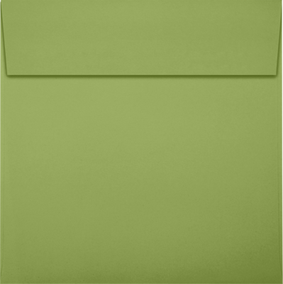 JAM Paper Square Envelopes, Peel & Press, 6 1/4 x 6 1/4, 70lb, Avocado Green, 50 Pack (8530-102-50)