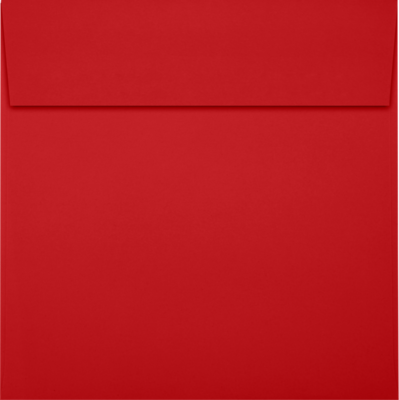 JAM Paper 6 x 6 Square Envelopes, Peel & Press, Ruby Red, 50/Pack (8525-18-50)