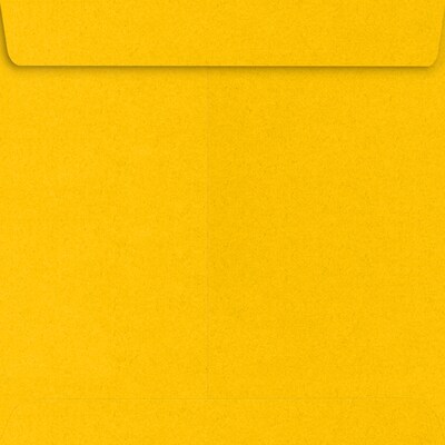 JAM Paper 7 1/2 x 7 1/2 Square Envelopes, Sunflower, 250 Pack, Yellow (EX8555-12-250)