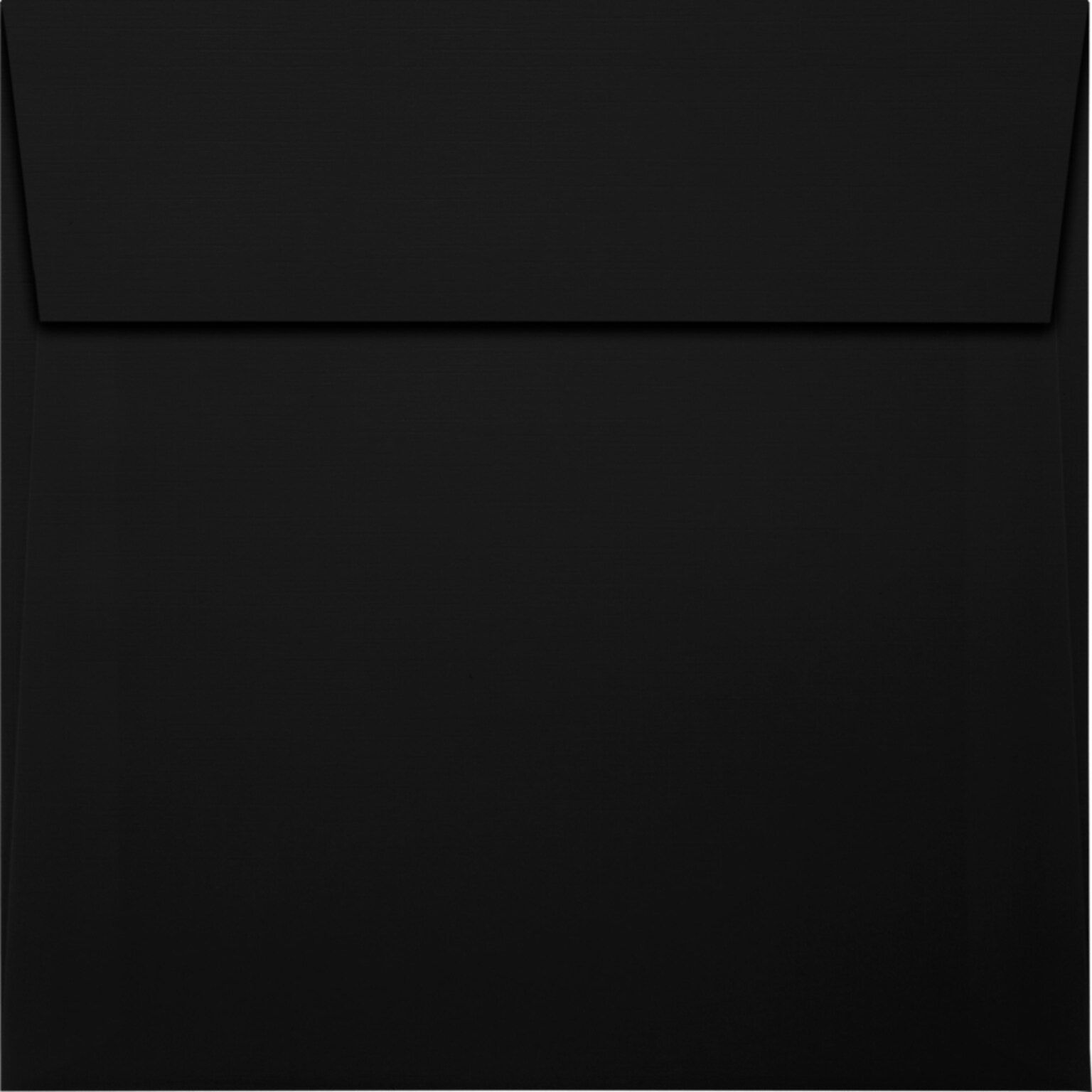 JAM Paper 6 x 6 Square Envelopes, Peel & Press, Black Linen, 50/Pack (8525-BLI-50)
