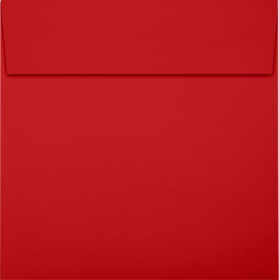 JAM Paper Square Envelopes, Holiday Red, 6 1/4 x 6 1/4 , 50/Pack (8530-20-50)