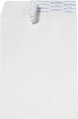 JAM Paper 9 x 12 Open End Envelopes, White w/ Peel & Seel, 250/Pack (75407-250)