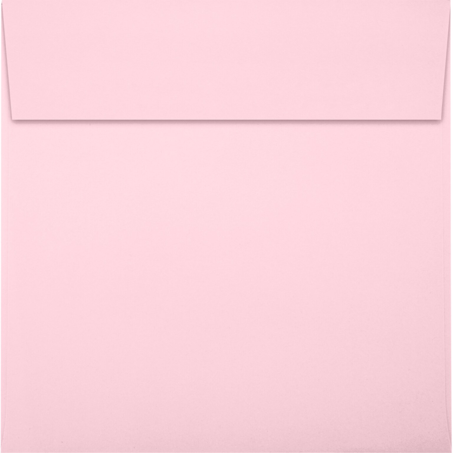 JAM Paper Square Envelopes, Peel & Press, Candy Pink, 6 1/4 x 6 1/4, 50 Pack (8530-23-50)