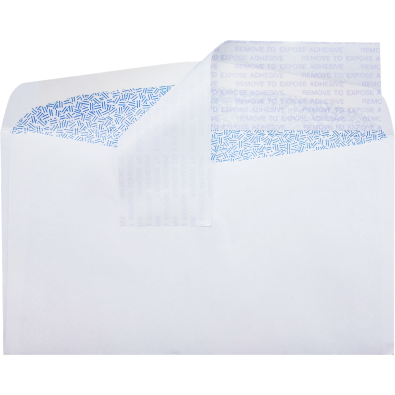 JAM Paper #6 3/4 Regular Envelopes, 3 5/8 x 6 1/2,  White w/ Sec Tint, P&S, 500/Pack (72634-500)