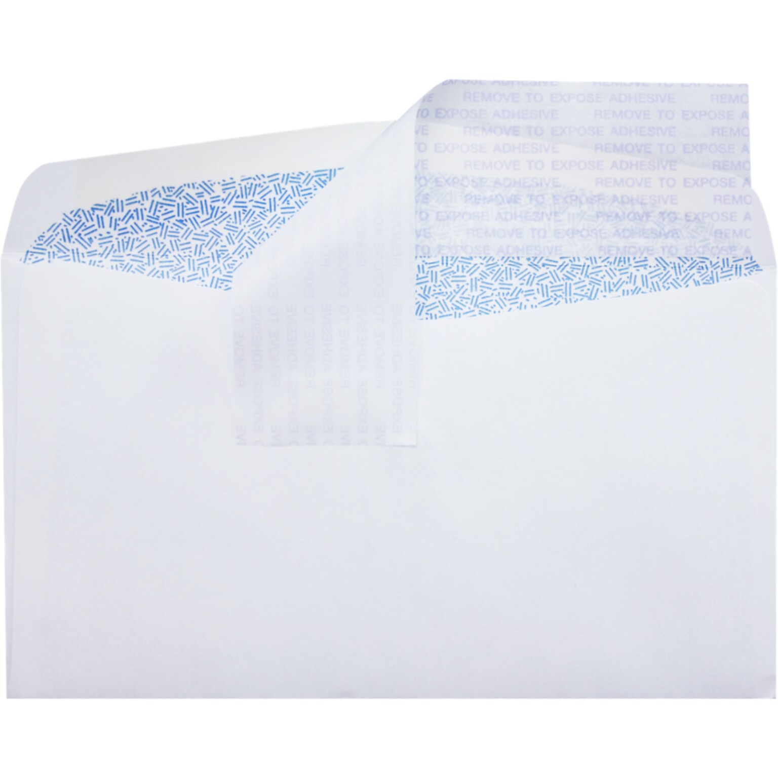 JAM Paper #6 3/4 Regular Envelopes, 3 5/8 x 6 1/2,  White w/ Sec Tint, P&S, 250/Pack (72634-250)