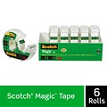 Scotch® Magic™ Tape with Refillable Dispenser, Invisible, Write On, Matte Finish, 3/4 x 18.05 yds.,