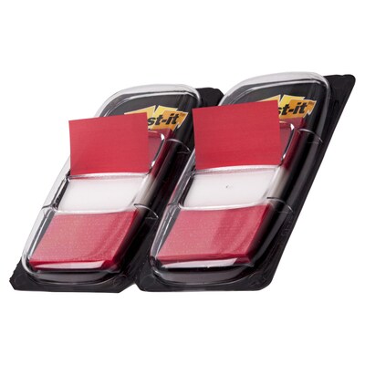 Post-it Flags, 1 Wide, Red, 100 Flags/Pack (680-RD2)