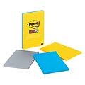 Post-it® Super Sticky Notes, 4 x 6 New York Collection, Lined, 100 Sheets/Pad, 3 Pads/Pack (660-3SSNY)