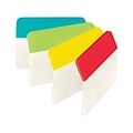 Post-it® Tabs, 2 Wide, Angled, Solid, Assorted Colors, 24 Tabs/Pack (686A-ALYR)