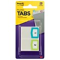 Post-it® Tabs, Pre-Printed Numbers, 1 Wide, Assorted Colors, 28 Tabs/Pack (686-NMBR)