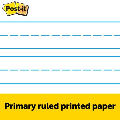 Post-it Super Sticky Wall Easel Pad, 20 x 23, Primary Lined, 20 Sheets/Pad, 2 Pads/Pack (566PRL)