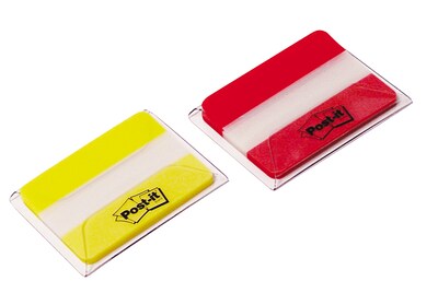 Post-it® Durable Tabs, 2" Wide, Red/Yellow, 44 Tabs/Pack (686-2RY)