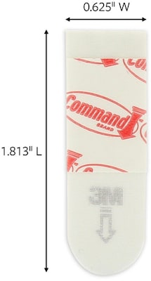 Command Poster Strips Value Pack, White, 12 Strips (17024ES)