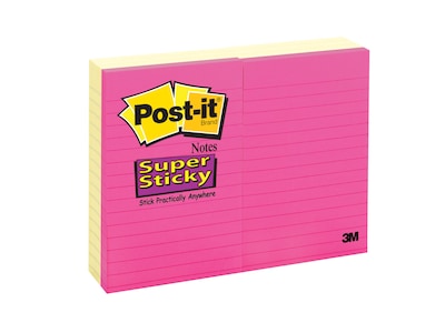 FREE Nutrition Health Journal when you buy Post-it® Super Sticky Notes, 4" x 6", Lined, 100 Pages