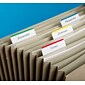 Post-It® Hanging File Folder Durable Tabs,  2" Wide, 4 Assorted Colors, Lined, 24 Tabs/Pack (686A1)