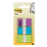 Post-it® Flags, .94 Wide, Assorted Colors, 60 Flags/Pack (680-PBG)