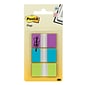 Post-it® Flags, .94" Wide, Assorted Colors, 60 Flags/Pack (680-PBG)