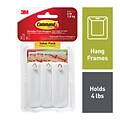 Command™ Sawtooth Picture Hanger, White, 3 Hangers (17042-ES)