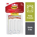 Command™ Wire-Backed Picture Hanging Hooks, White, 3 Hangers (17043-ES)