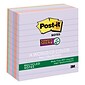 Post-it® Recycled Super Sticky Notes, 4 x 4, Bali Collection, Lined, 90 Sheets/Pad, 6 Pads/Pack (6