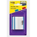 Post-it® Durable Tabs, 2 Wide, Solid, Blue, 50 Tabs/Pack (686F-50BL)