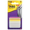 Post-it® Durable Tabs, 2 Wide, Angled, Lined, Assorted Colors, 24 Tabs/Pack (686A-1BB)