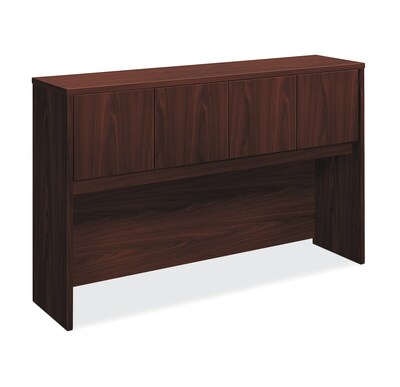 HON® Foundation Stack-On Hutch, 4 Doors, 60W x 14-5/8D x 37-1/8H, Mahogany Finish (HON®LM60HUTN)