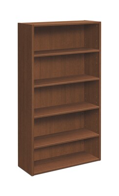 HON Foundation 5-Shelves 65 Bookcase, Shaker Cherry Finish (HONLM65BCF)