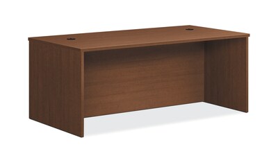 HON Foundation Desk Shell, 72W x 36D x 29H, Shaker Cherry Finish (HONLM7236F)