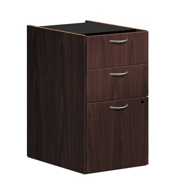 HON Foundation Pedestal File, 2 Box / 1 File Drawer, Mahogany Finish (HONLMBBFN)