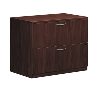 HON Foundation Lateral File, 2 Drawers, Mahogany Finish (HONLMLATFN)