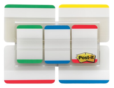 Post-it® Tabs Value Pack, 1 Wide and 2 Wide, Assorted Colors, 114 Tabs/Pack (686-VAD1)
