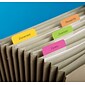 Post-it® Filing Tabs, 2" Wide, Angled, Solid, Assorted Colors, 24 Tabs/Pack (686A-PLOY)