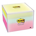 Post-it® Notes Cube in Reusable Container, 3 x 3,  Assorted Colors, Each (2057-BC1)