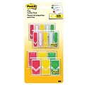Post-it® Arrow Flags Combo Value Pack, .47 Wide and .94 Wide, Assorted Colors, 320 Flags/Pack (682-RYG-VA)