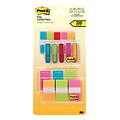 Post-it® 1/2 and 1 Flags, Miami Collection Combo Pack, 320 Flags/in Four On-The-Go Dispensers (683XLM)